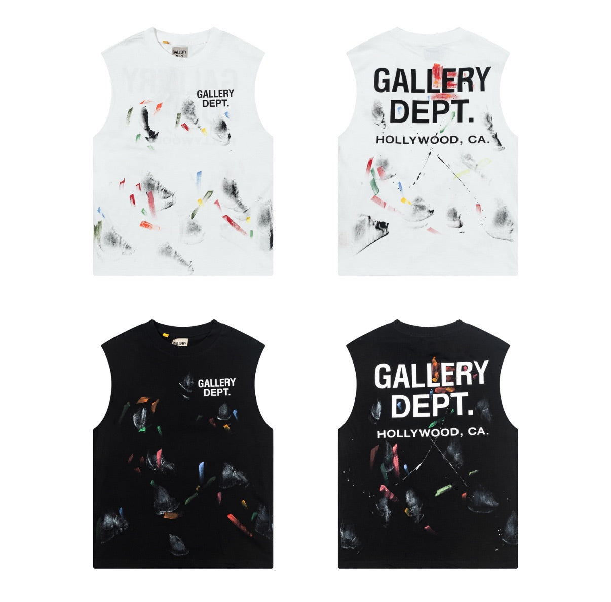 Gallery Dept. Cut Off Paint Splatter Tee | Hollywood Edition