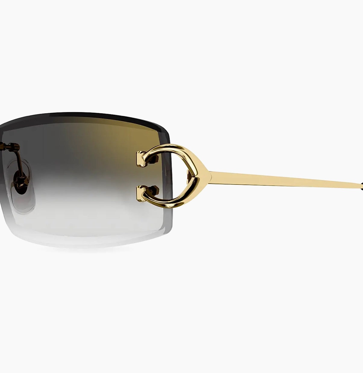 Cartier C Decor 56MM Rectangular Sunglasses